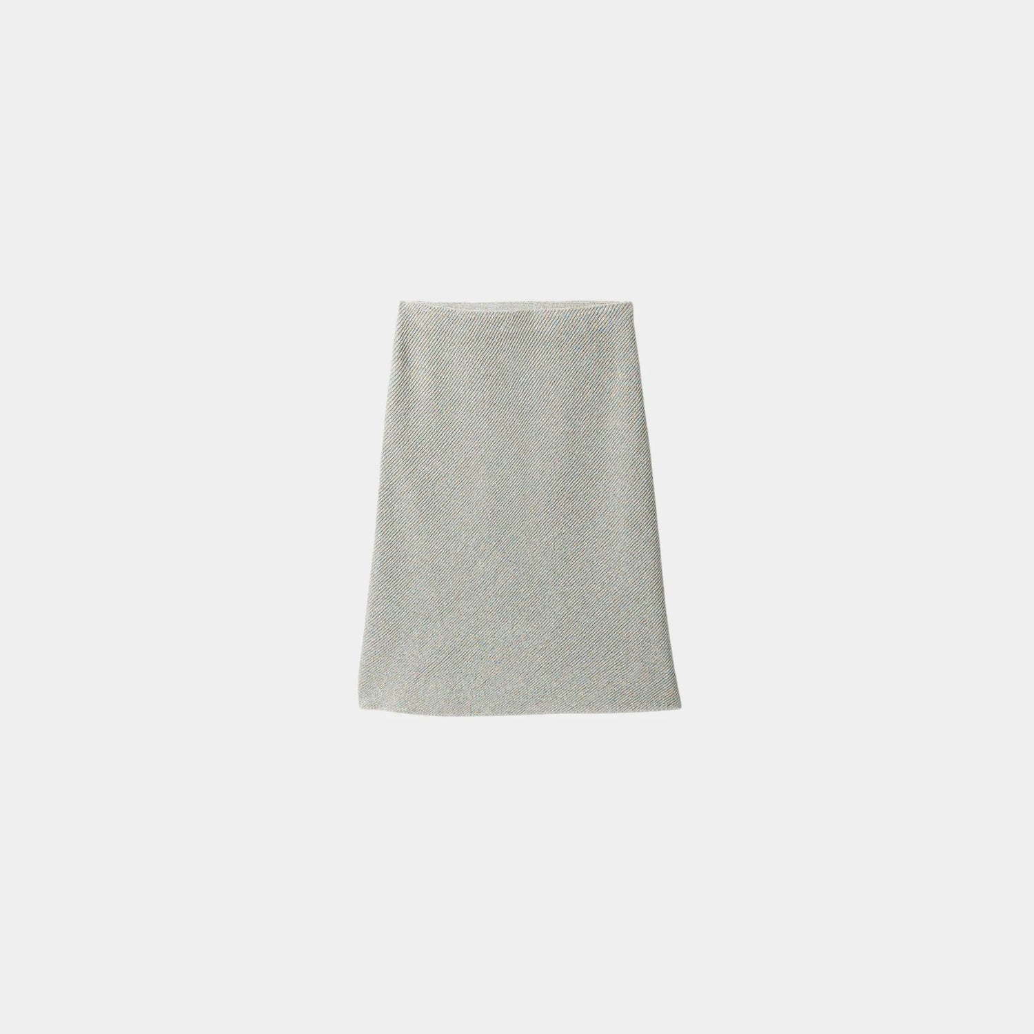Miu Miu Lamé skirt, Mother of Pearl, Front