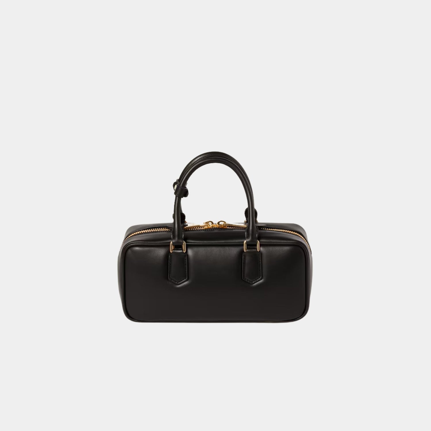 Miu Miu Large Arcadie Leather Bag, Black, Back