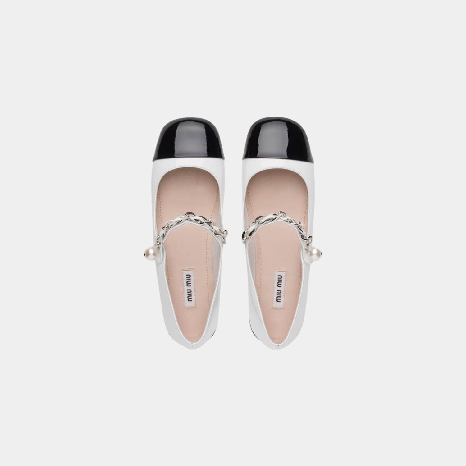Miu Miu Patent Leather Ballerinas, Top