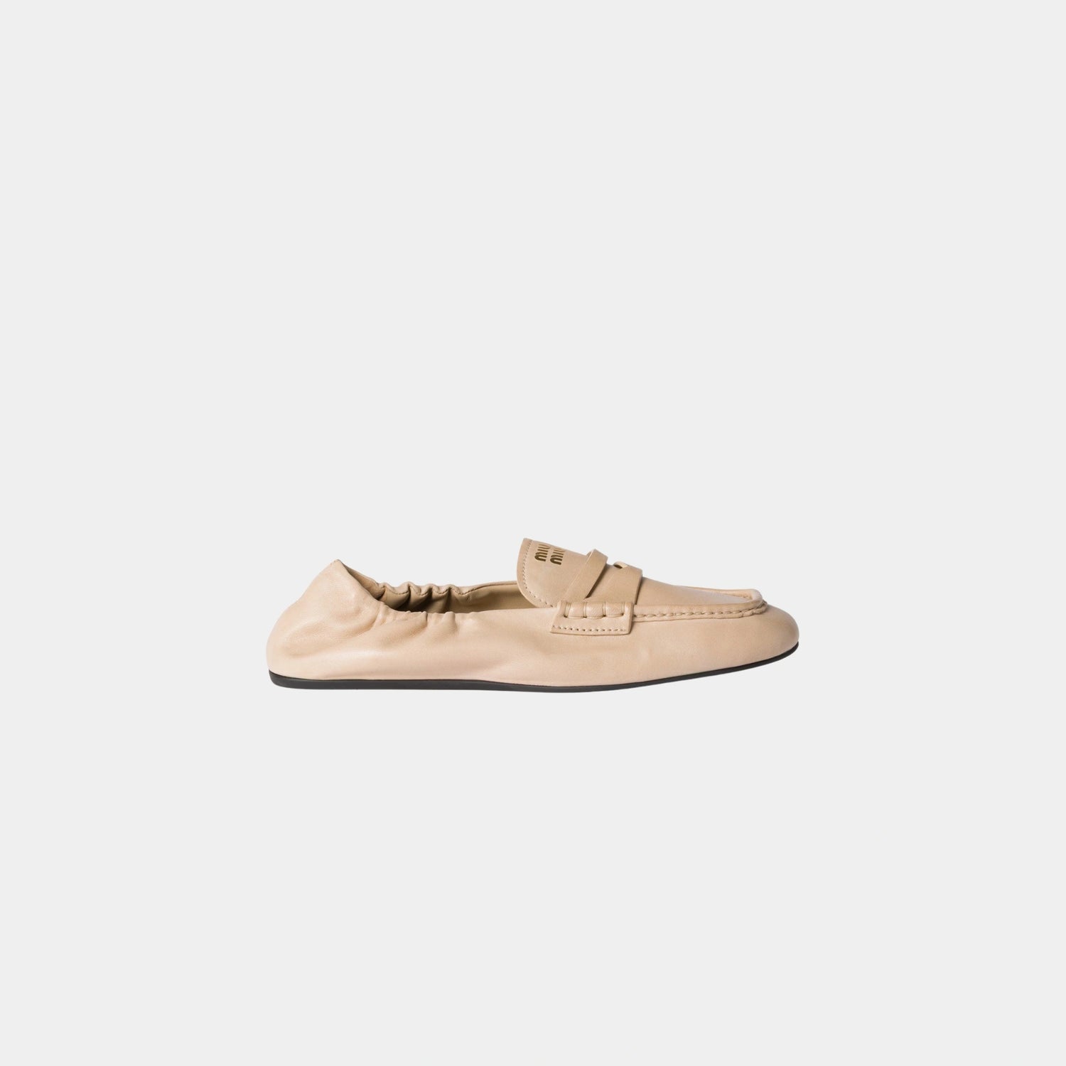 Ruches Nappa Leather Loafers