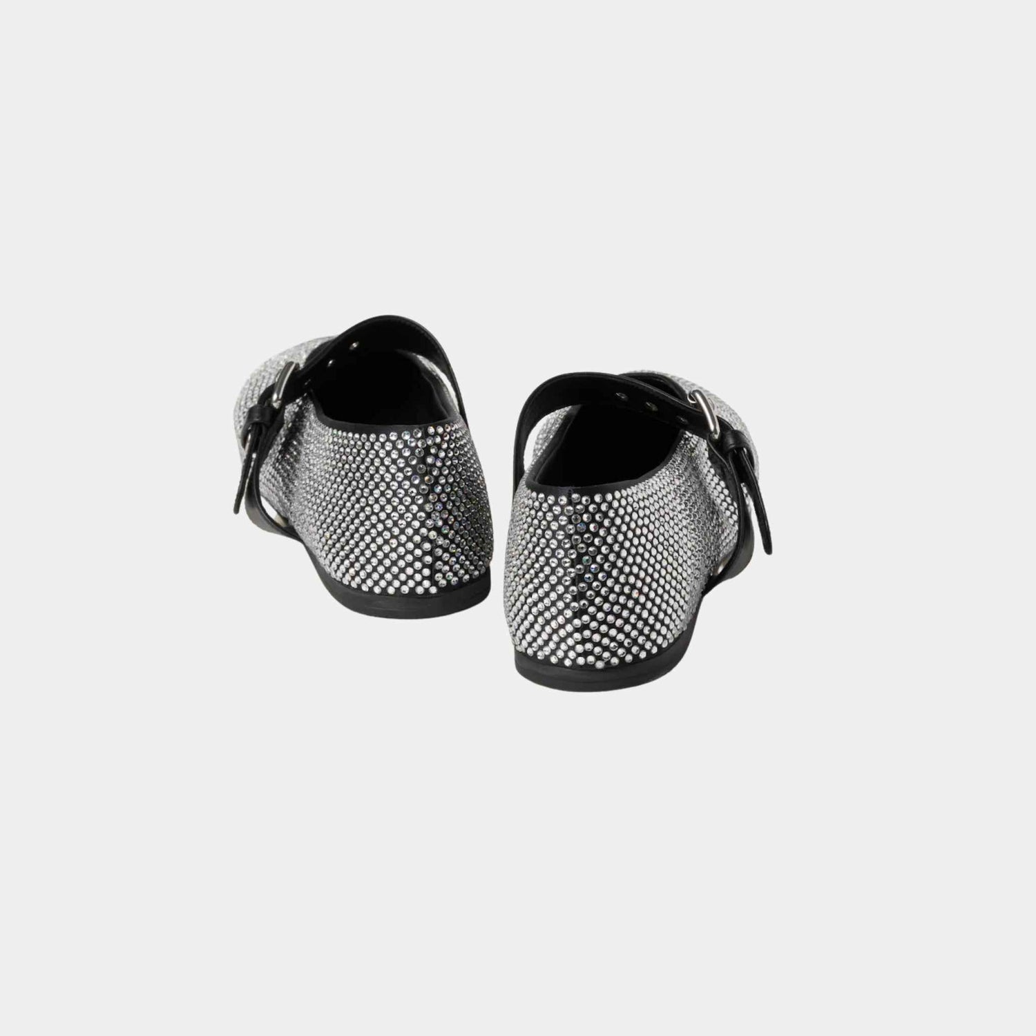 Miu Miu Satin Ballerinas With Artificial Crystals, Back