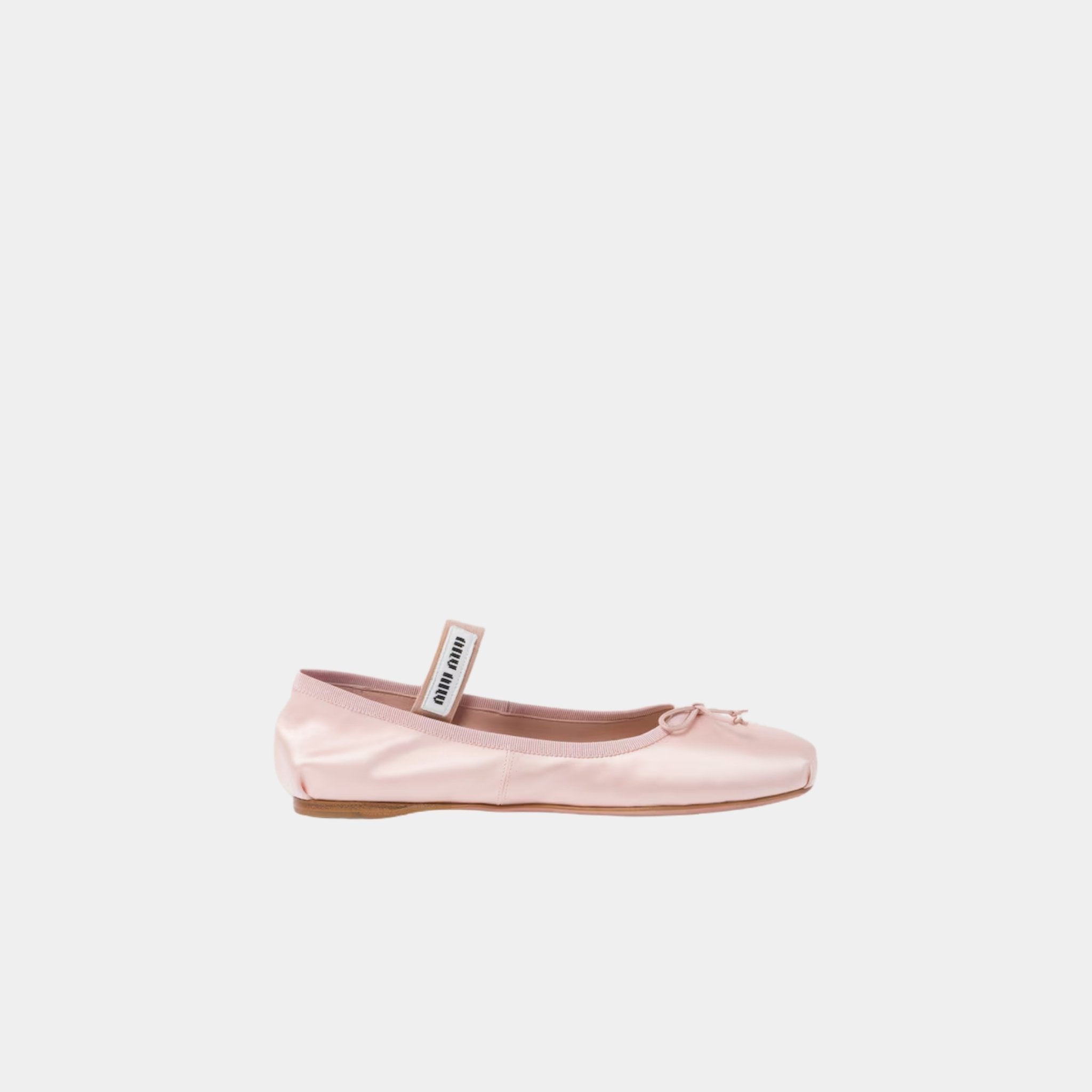 Miu Miu Satin Ballerinas Orchid Pink, Side