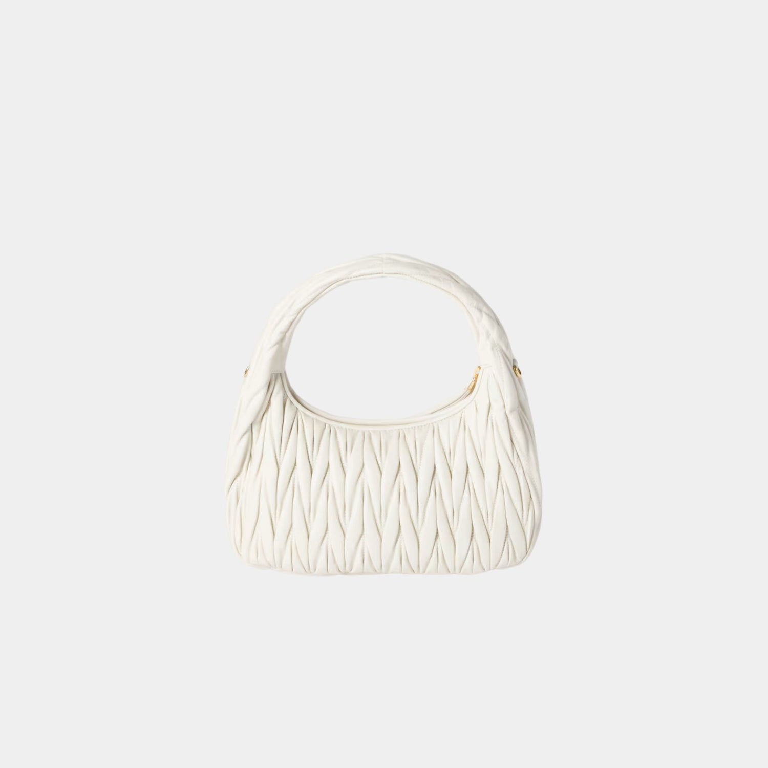 Miu Miu Wander Matelassé Nappa Leather Hobo Bag, Back