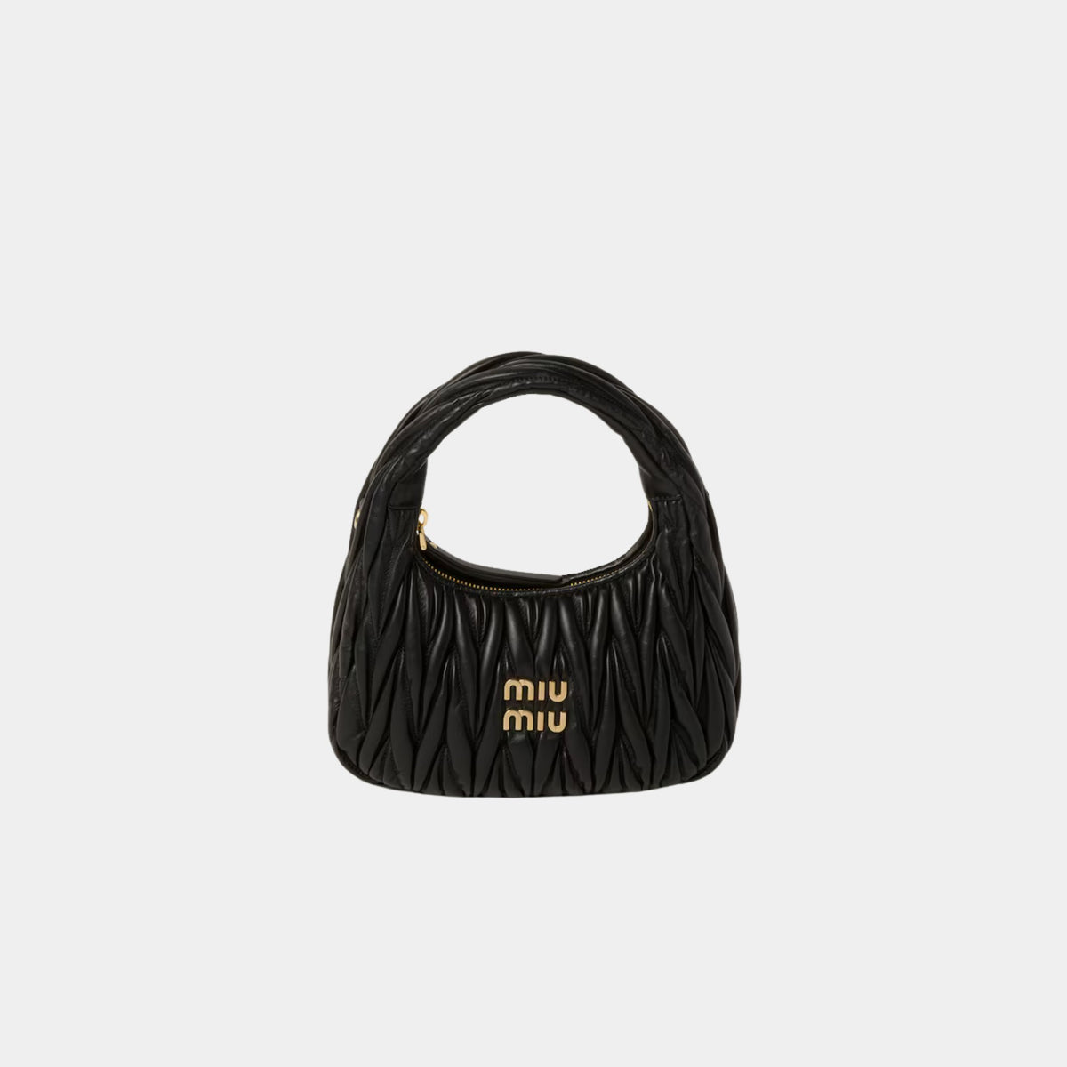 حقيبة Wander Matelassé Nappa Leather Hobo صغيرة