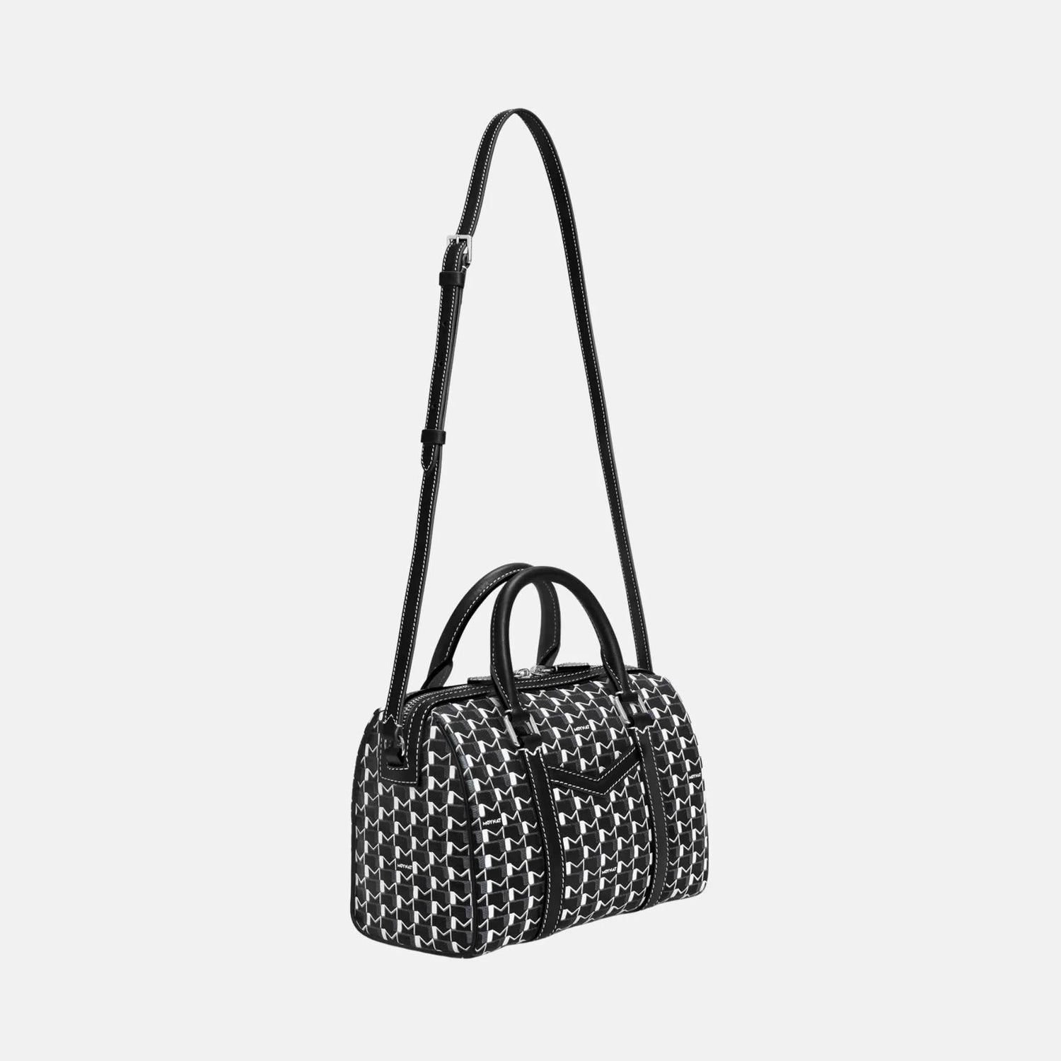 Moynat 48H Mini M, Black and White, Full