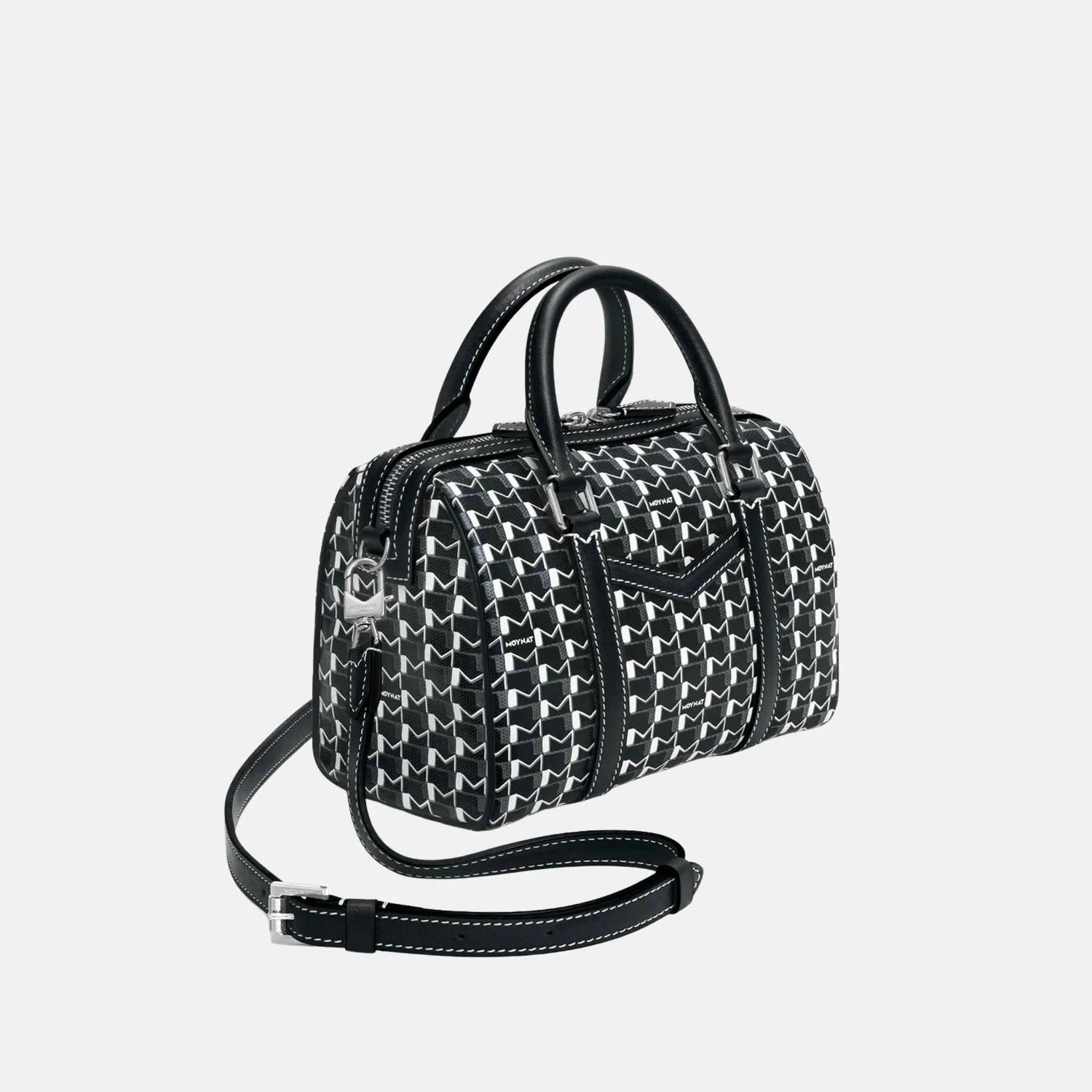 Moynat 48H Mini M, Black and White, Side