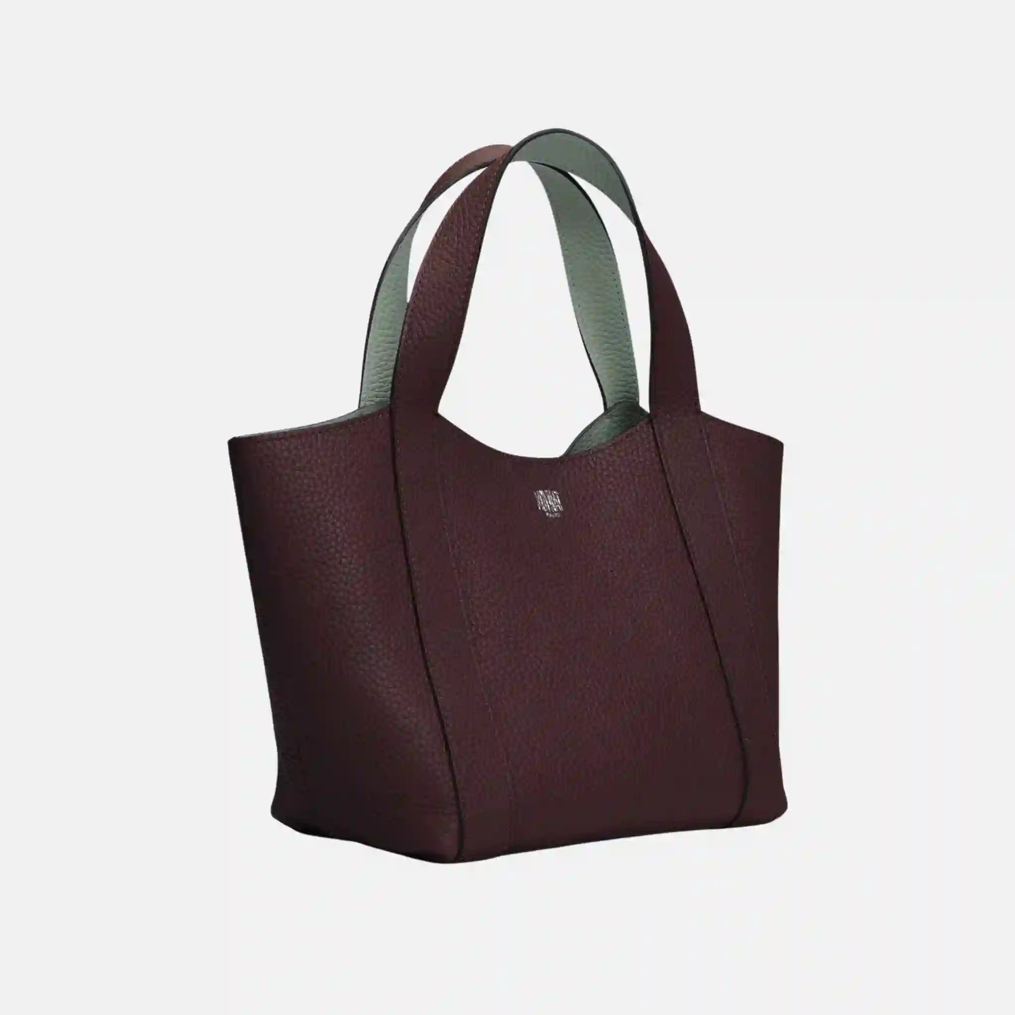 Moynat Duo Tote Bag BB, Medoc Celadon, Side