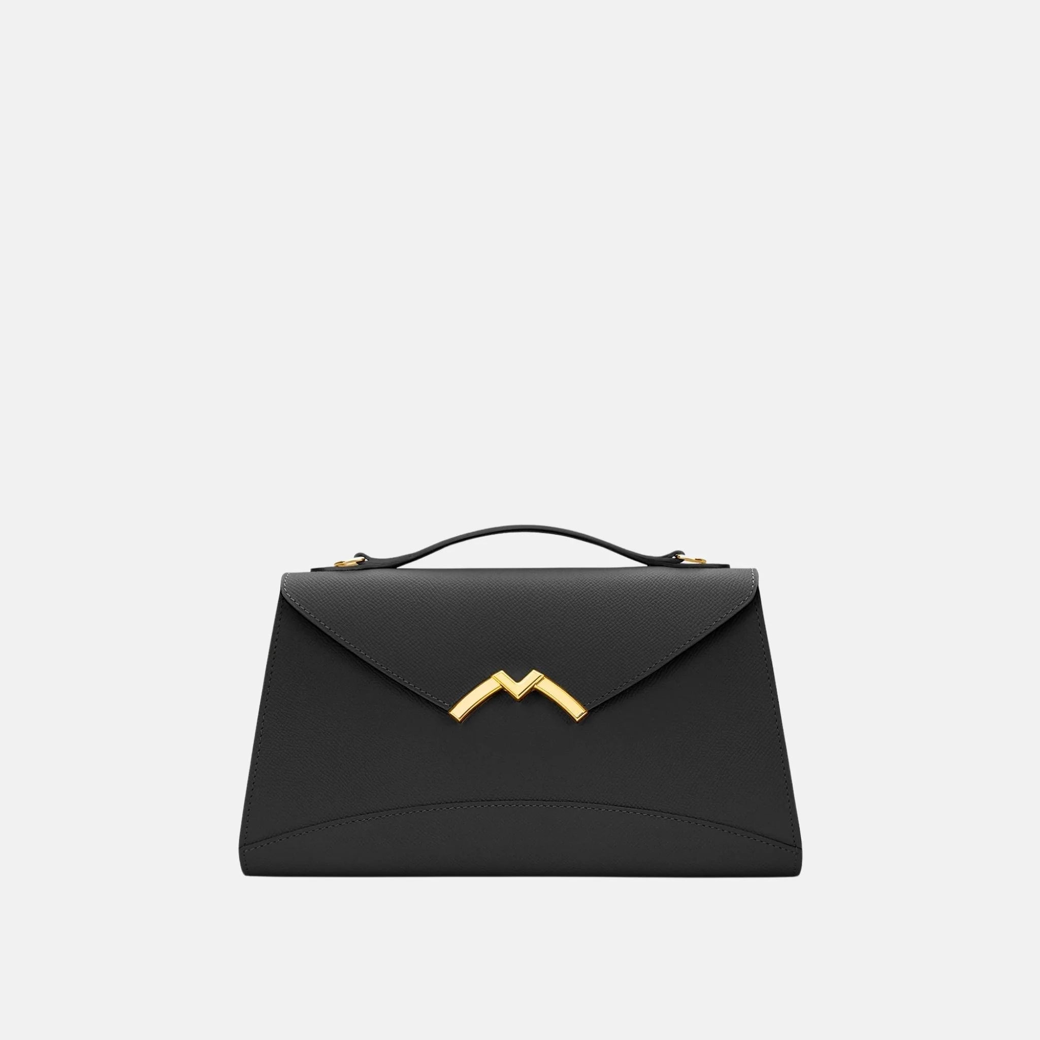 Moynat Gabrielle Clutch in Carat Calf Leather, Front