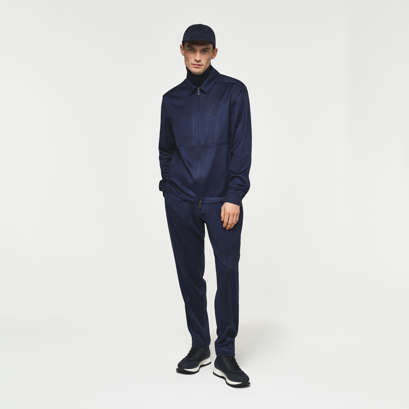 Ogier Courmayeur Zibellino Cashmere Pants Navy , Front