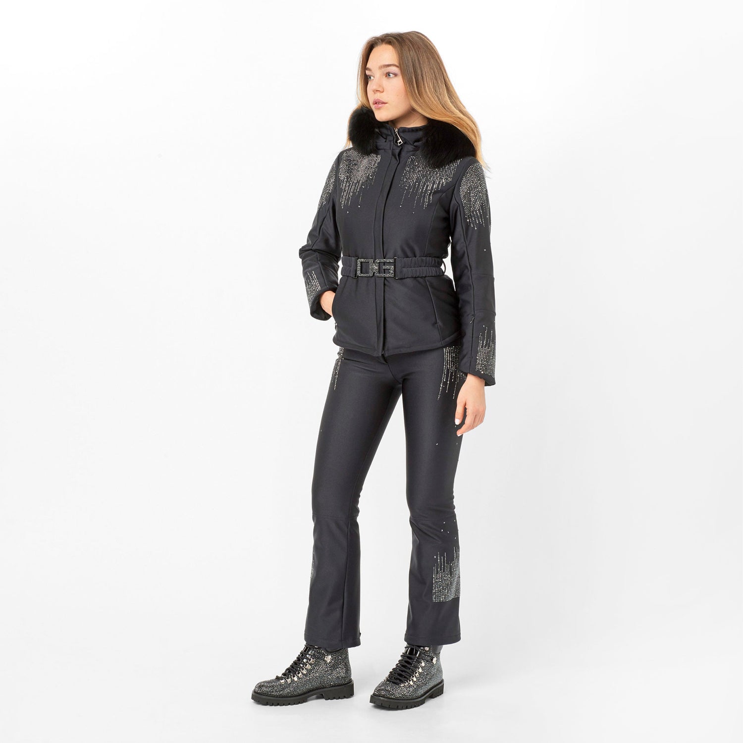 Partenkirschen Swarovski Boots Black, model