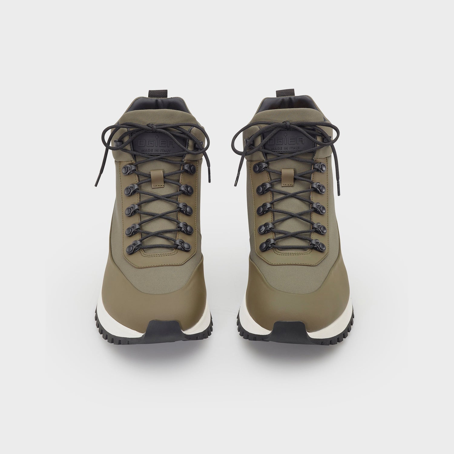 Ogier Toronto Sneakers, Olive Green , Front