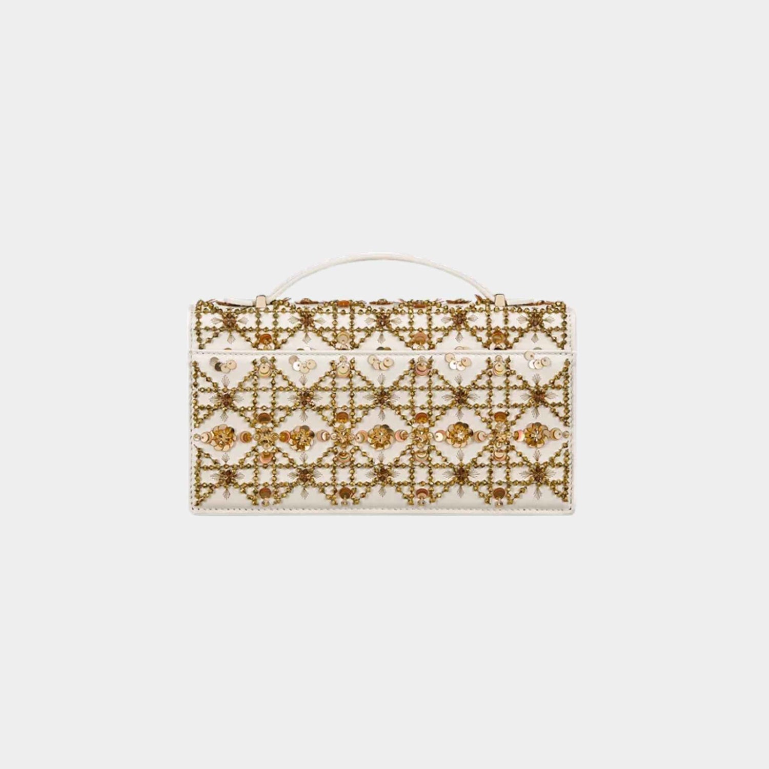 Dior Or My Dior Mini Bag Calfskin Embroidered With Gold-Tone Sequins, Back