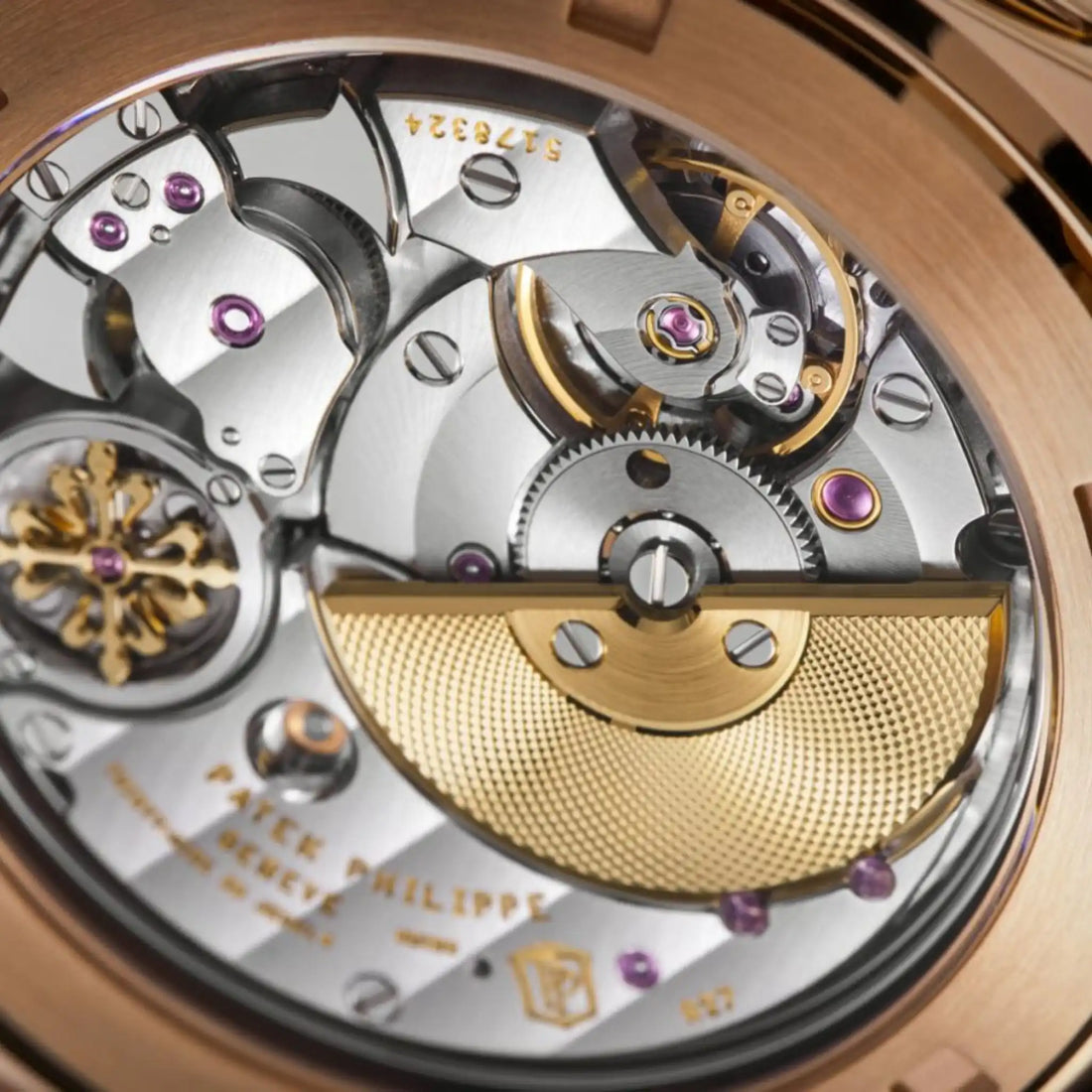 Patek Philippe Aquanaut Luce رينبو مكرر الدقائق هاوت جويلري 5260/1455R، الجهة الخلفية