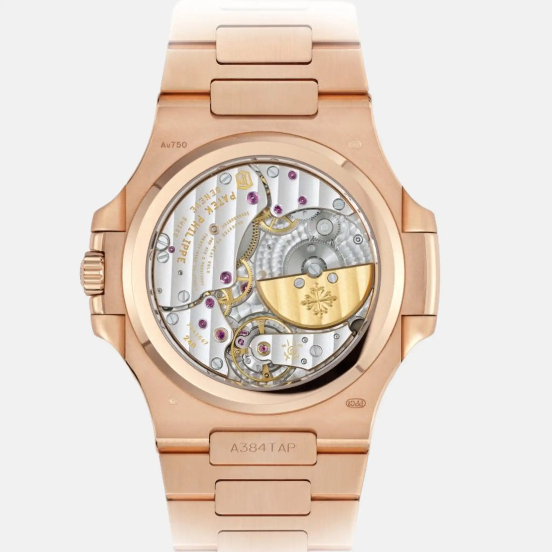 Patek Philippe نوتيلوس 5712/1R-001 بتشطيب شعاعي، ذاتي التعبئة، من الخلف