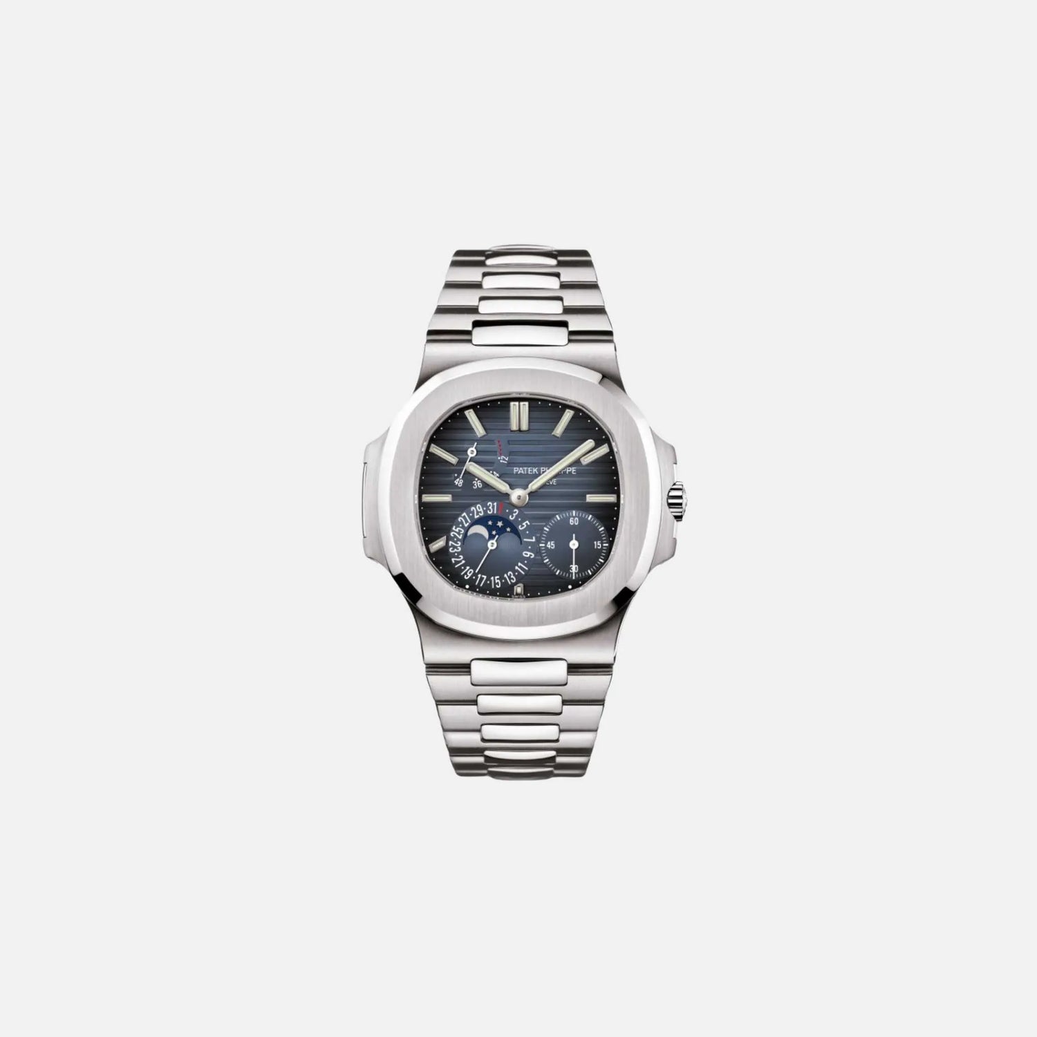 Patek Philippe Nautilus Automatic Winding Moon Phase 40mm Blue Dial 5712/1A-001, Front