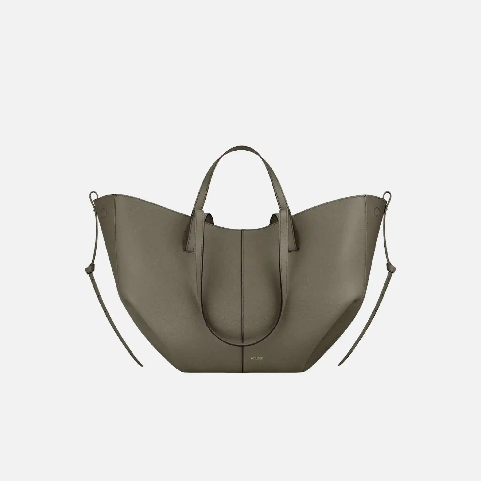 Polene Cyme Handbag, Smoky Green