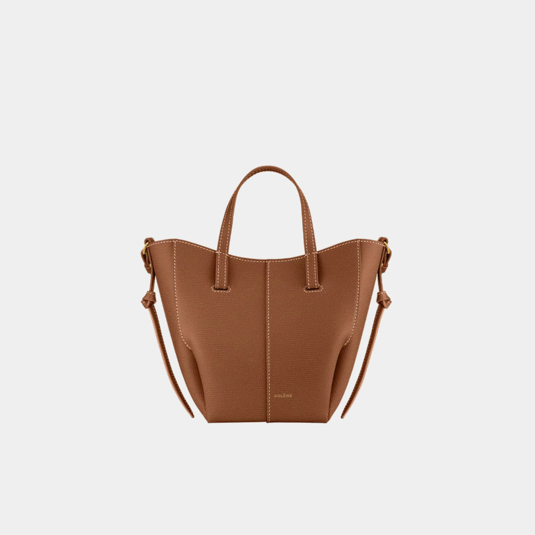 Polene Cyme Tote Nano Bag, Camel