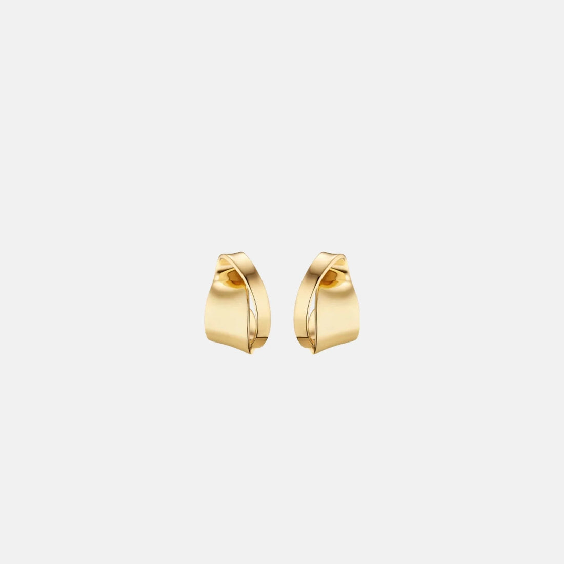Polene Eole Curled Earrings Gilded Edition, Front