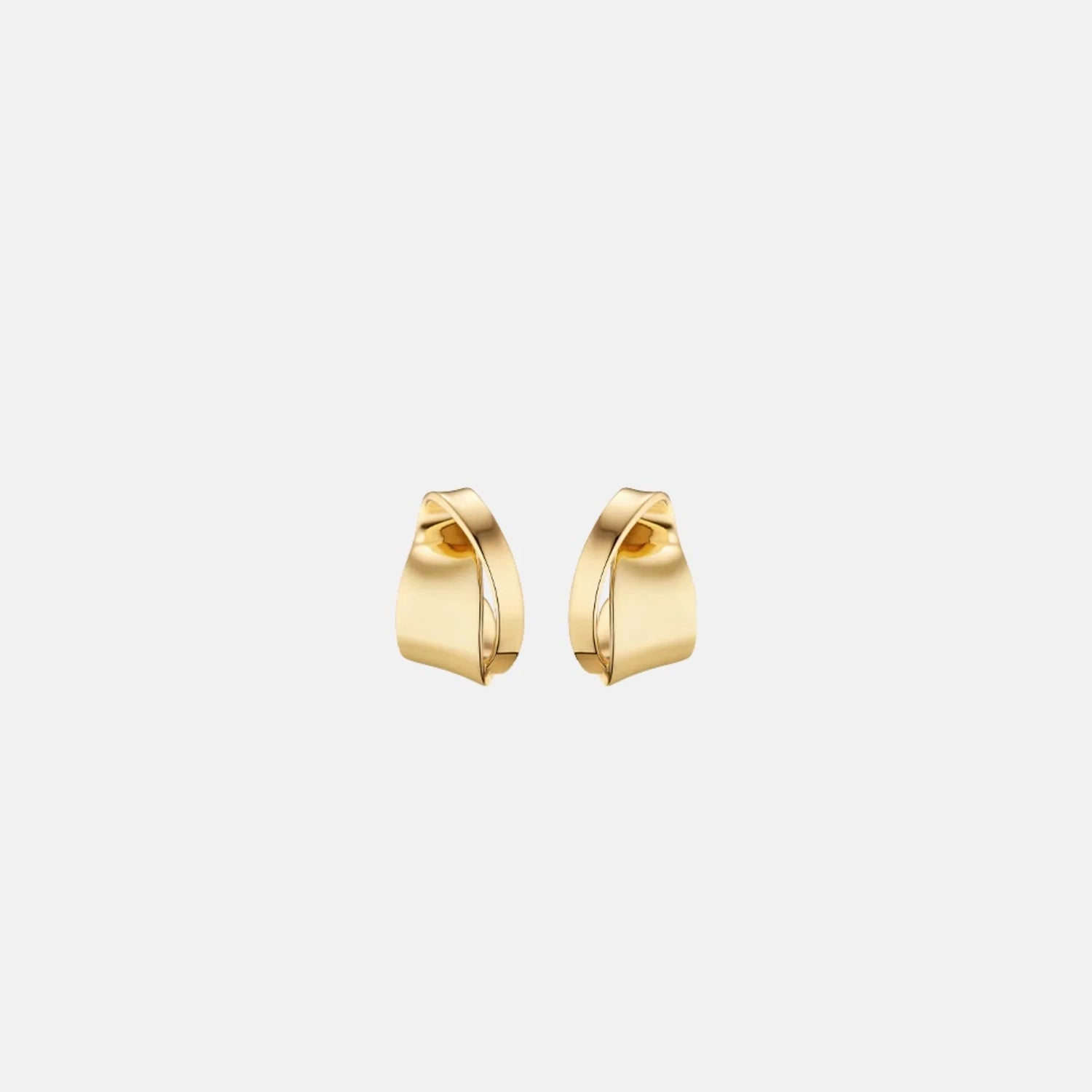 Polene Eole Curled Earrings Gilded Edition, Front