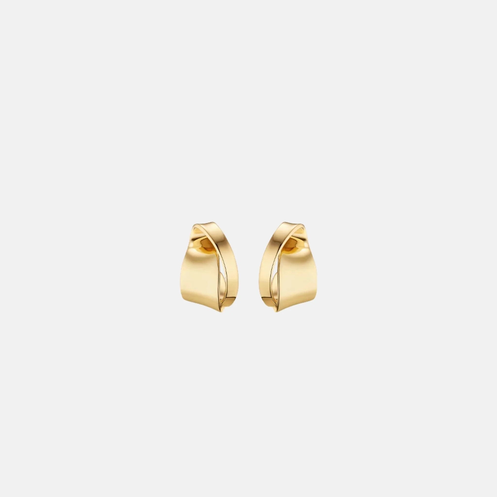 Polene Eole Curled Earrings Gilded Edition, Front