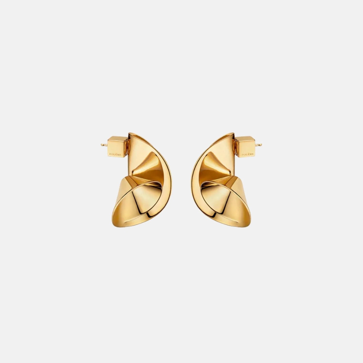 Polene Eole Earrings 24 Carat Gold Gilded Edition, Back