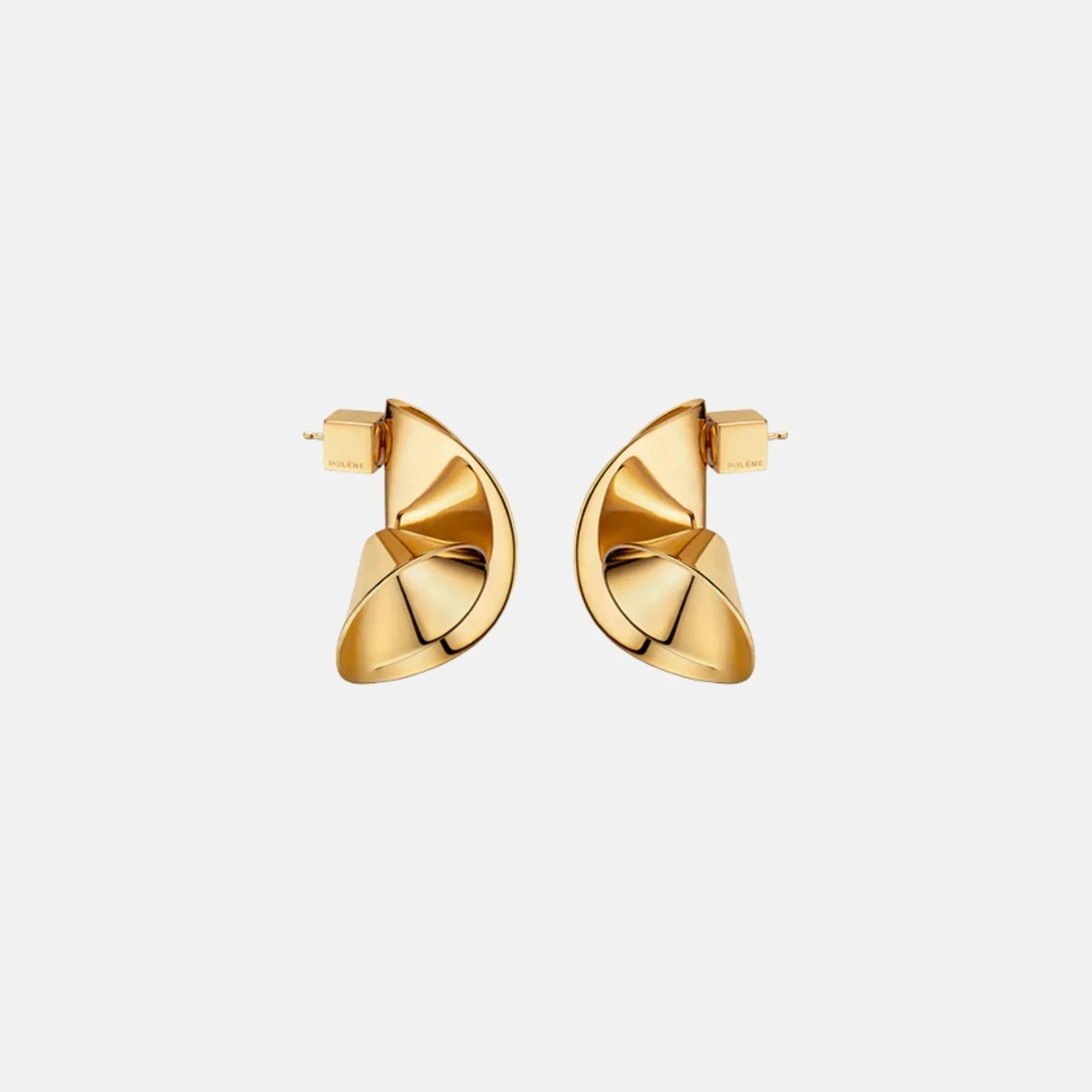 Polene Eole Earrings 24 Carat Gold Gilded Edition, Back
