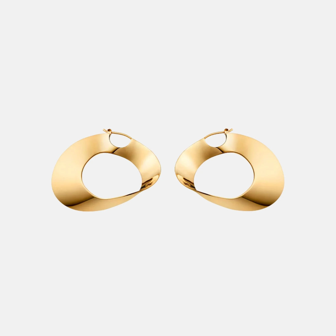 Polene Eole Hoop Earrings 24 Carat Gold Gilded Edition