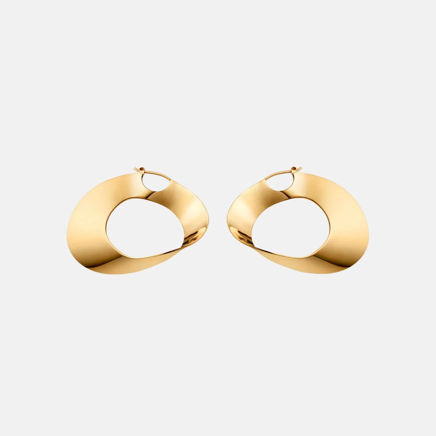 Polene Eole Hoop Earrings 24 Carat Gold Gilded Edition