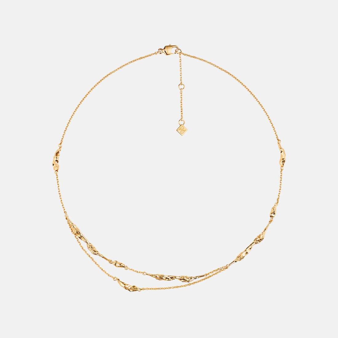 Polene Eroz Double Chain 24 Carat Gold Gilded Edition