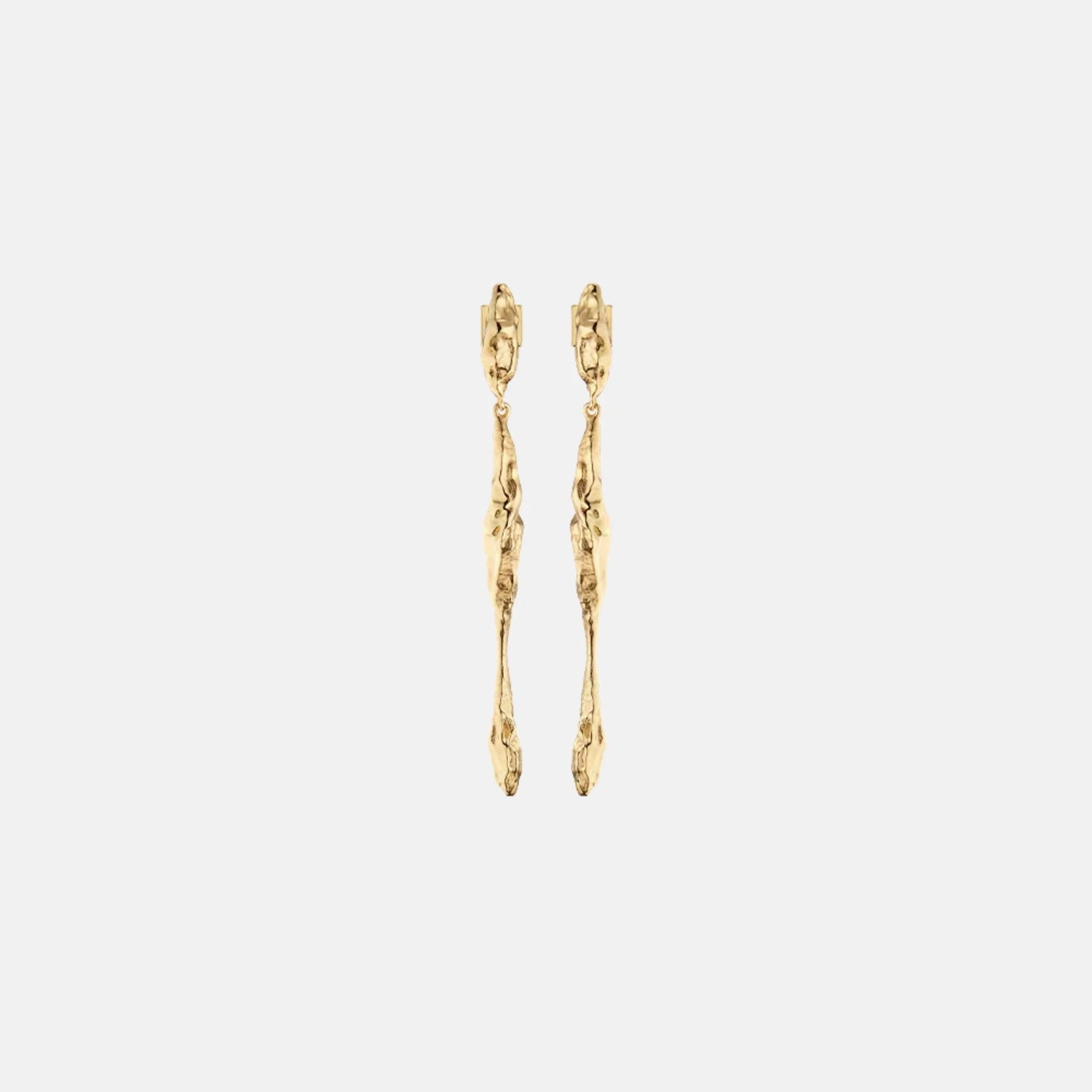Polene Eroz Drop Earrings Gilded Edition, Front