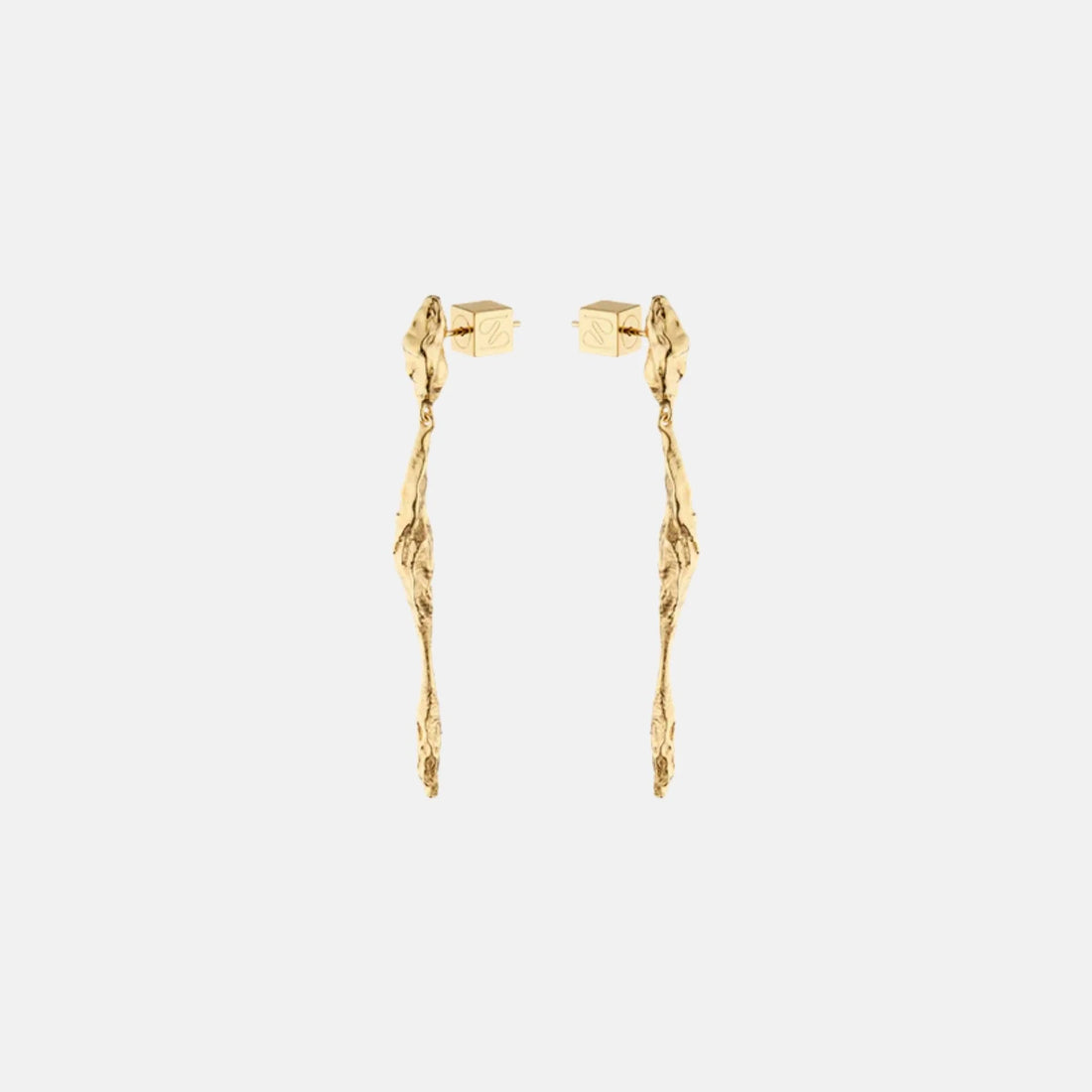 Polene Eroz Drop Earrings Gilded Edition, Side