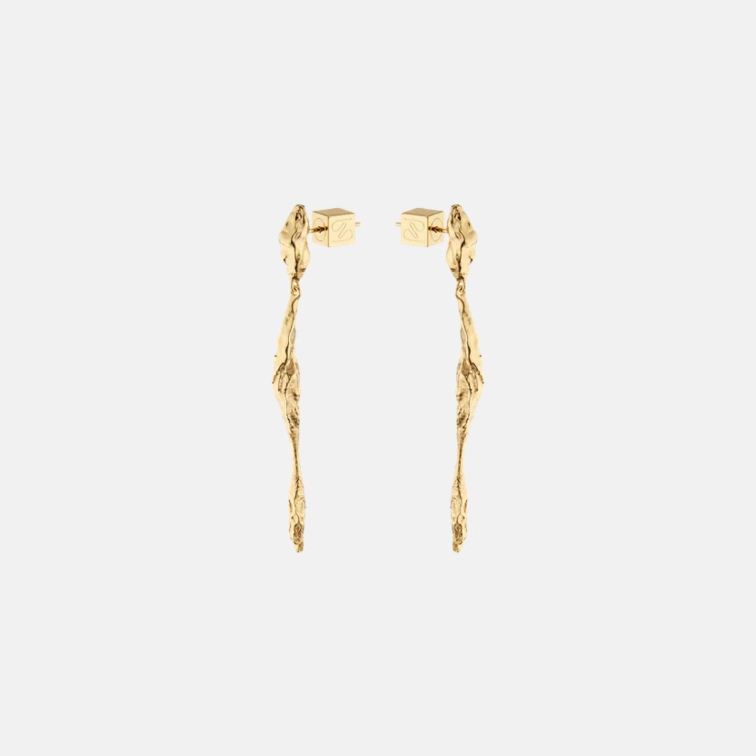 Polene Eroz Drop Earrings Gilded Edition, Side