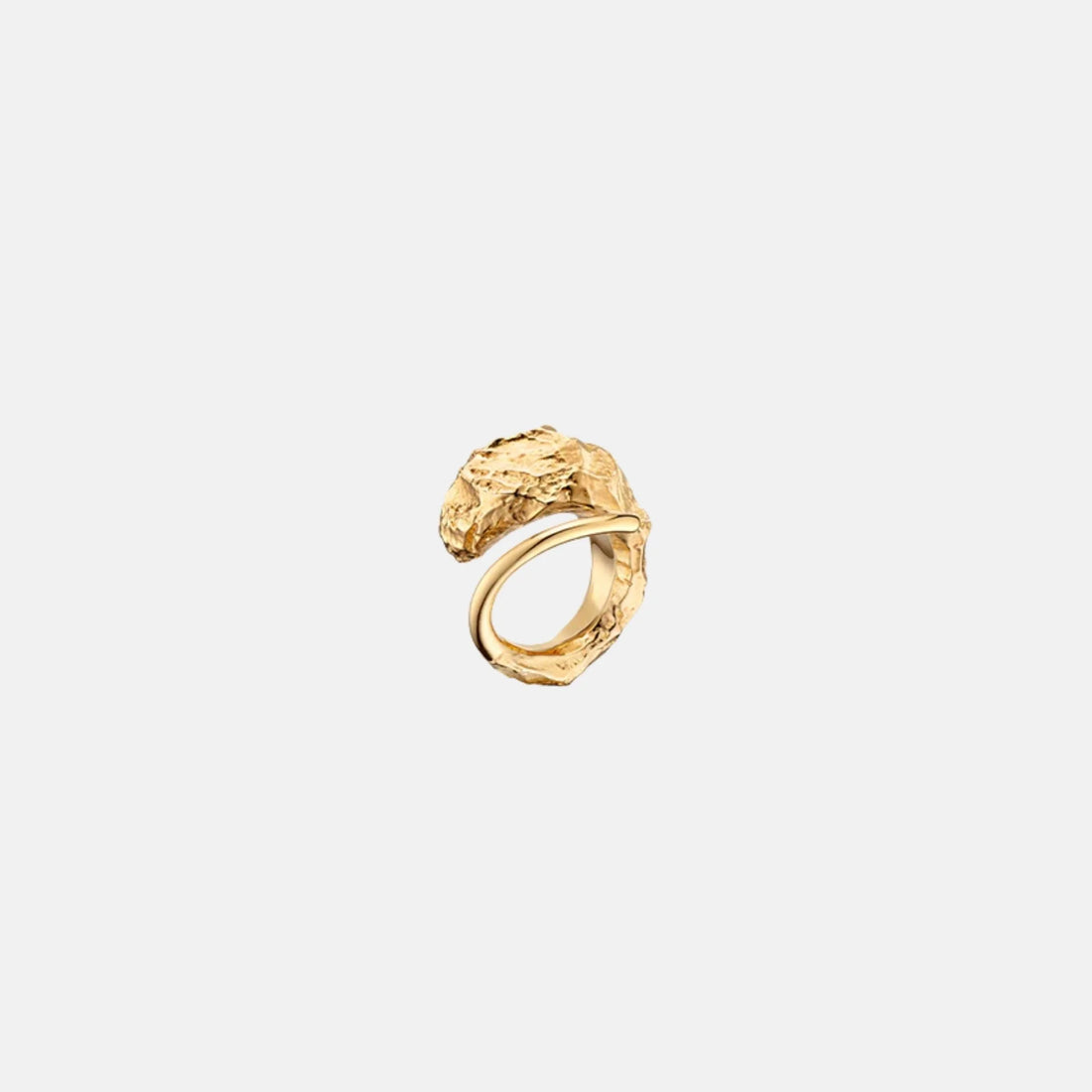 Polene Eroz Ring 24 Carat Gold Gilded Edition, Front