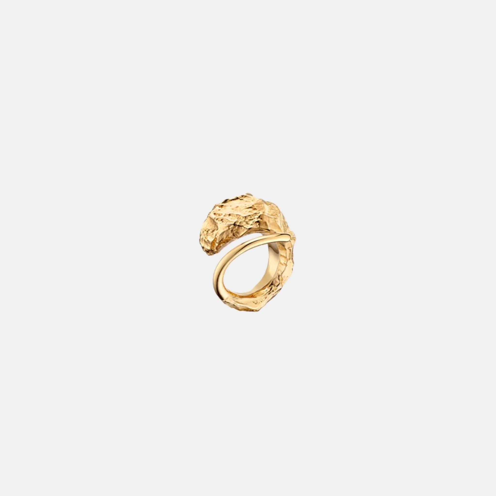 Polene Eroz Ring 24 Carat Gold Gilded Edition, Front