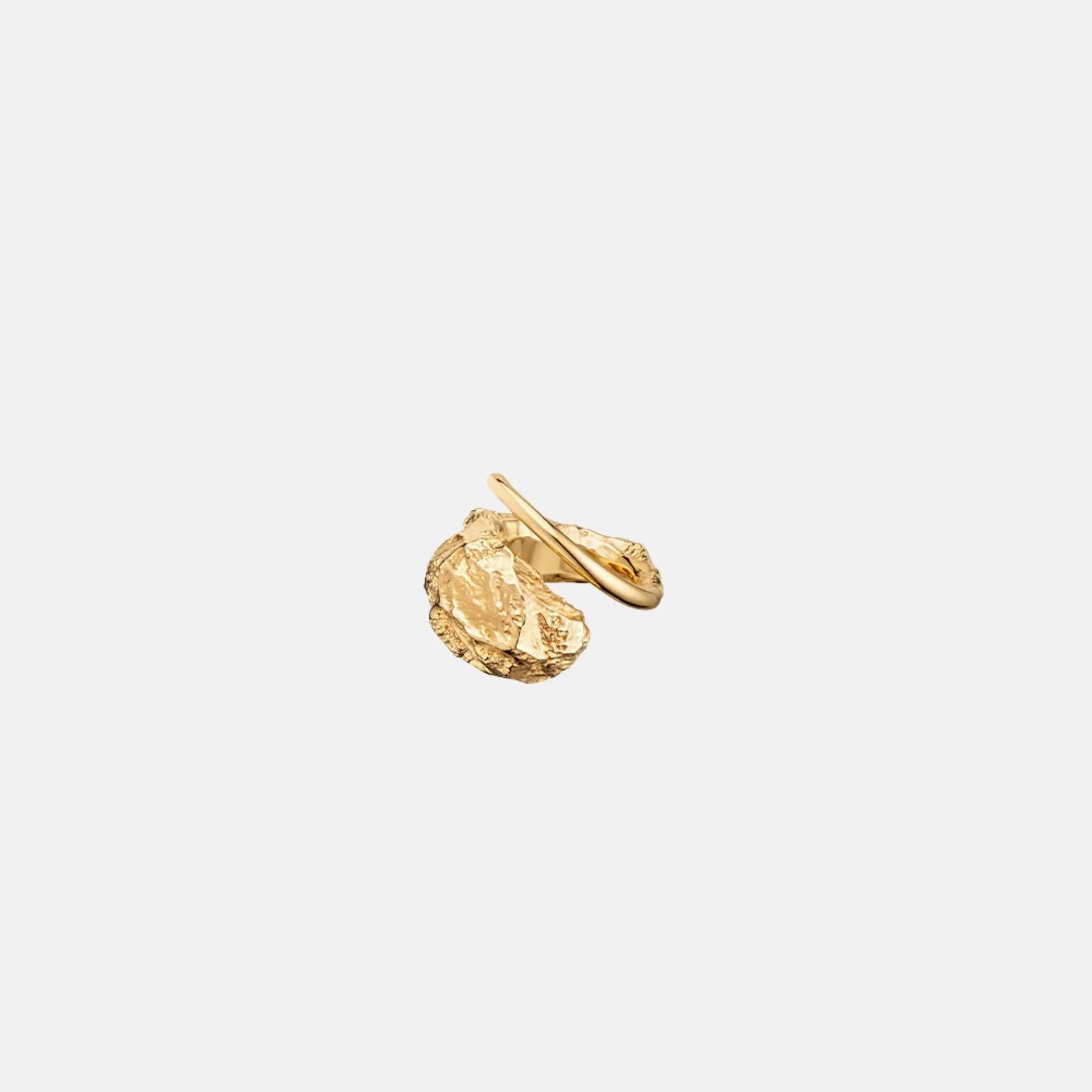 Polene Eroz Ring 24 Carat Gold Gilded Edition, Side