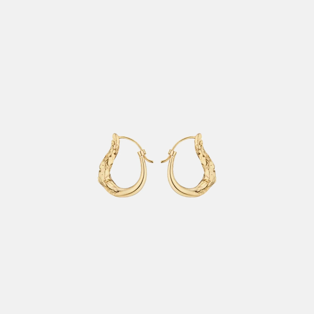 Polene Eroz Slim Hoop Earrings Gilded Edition