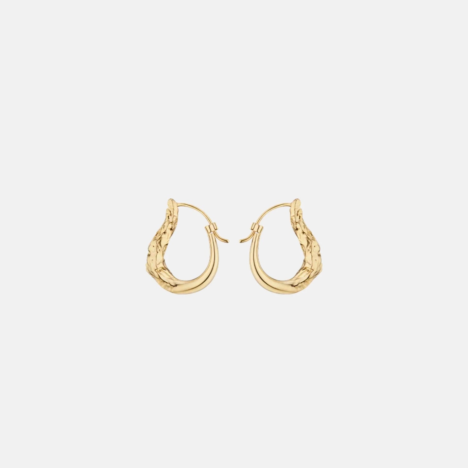 Polene Eroz Slim Hoop Earrings Gilded Edition