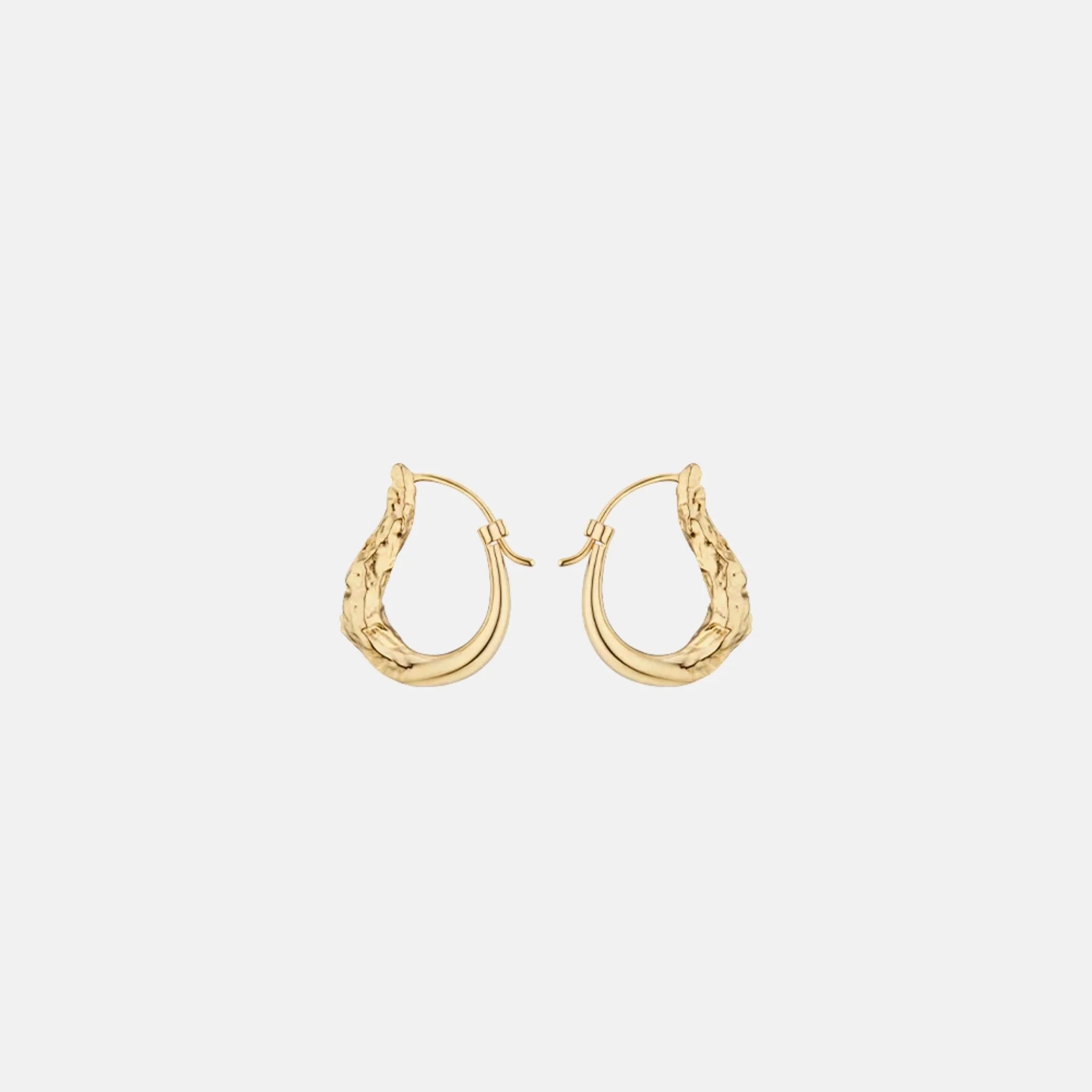 Polene Eroz Slim Hoop Earrings Gilded Edition