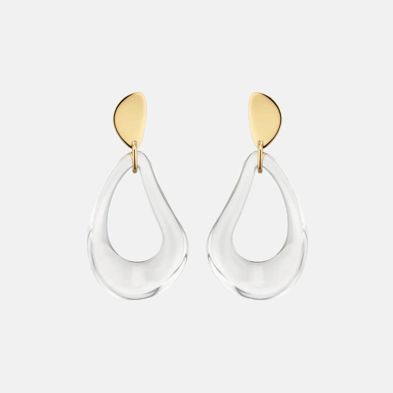 Polene Nae Drop Earrings Glass Edition, Front