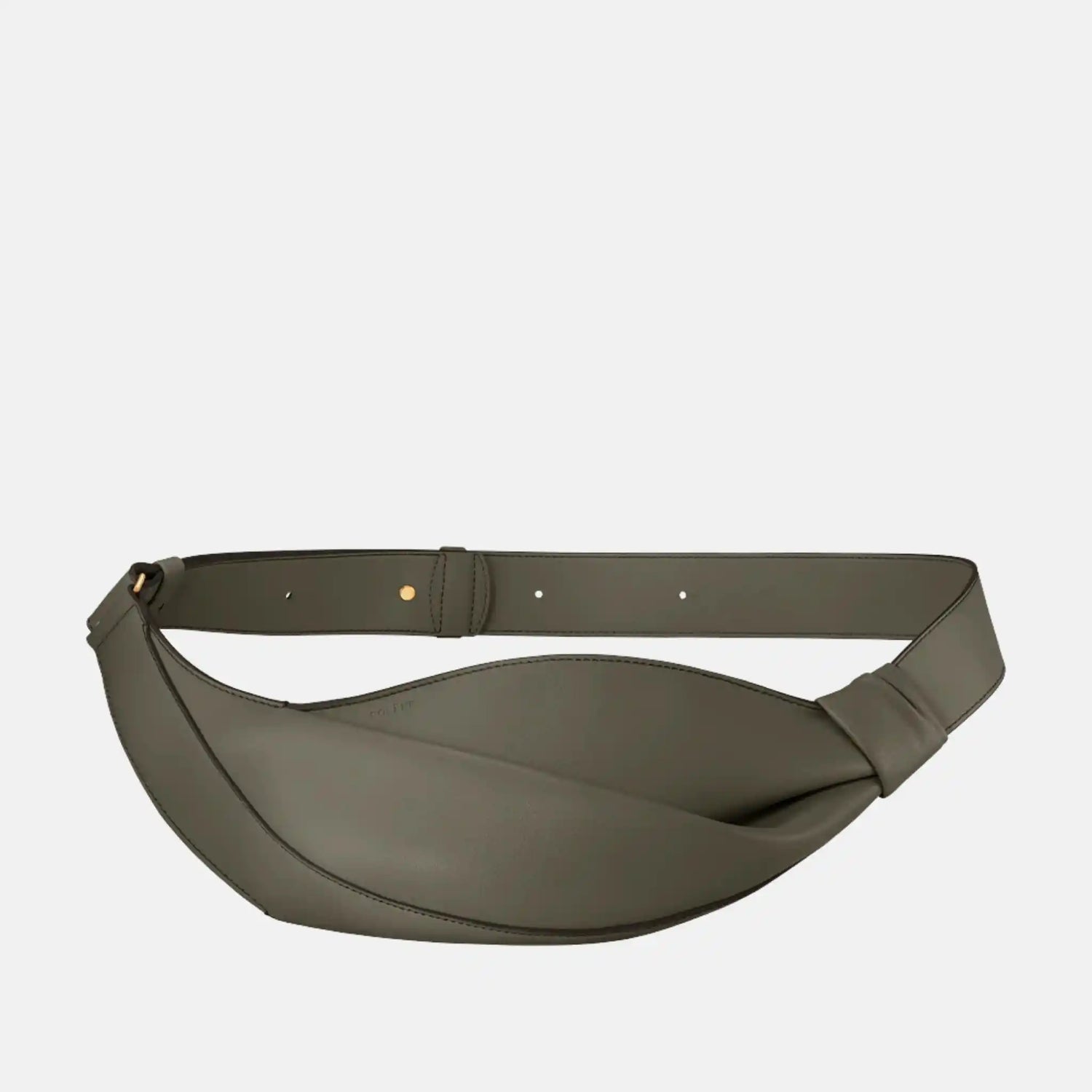 Polene Neyu Smooth Edition Nappa Leather Bag, Smoky Green