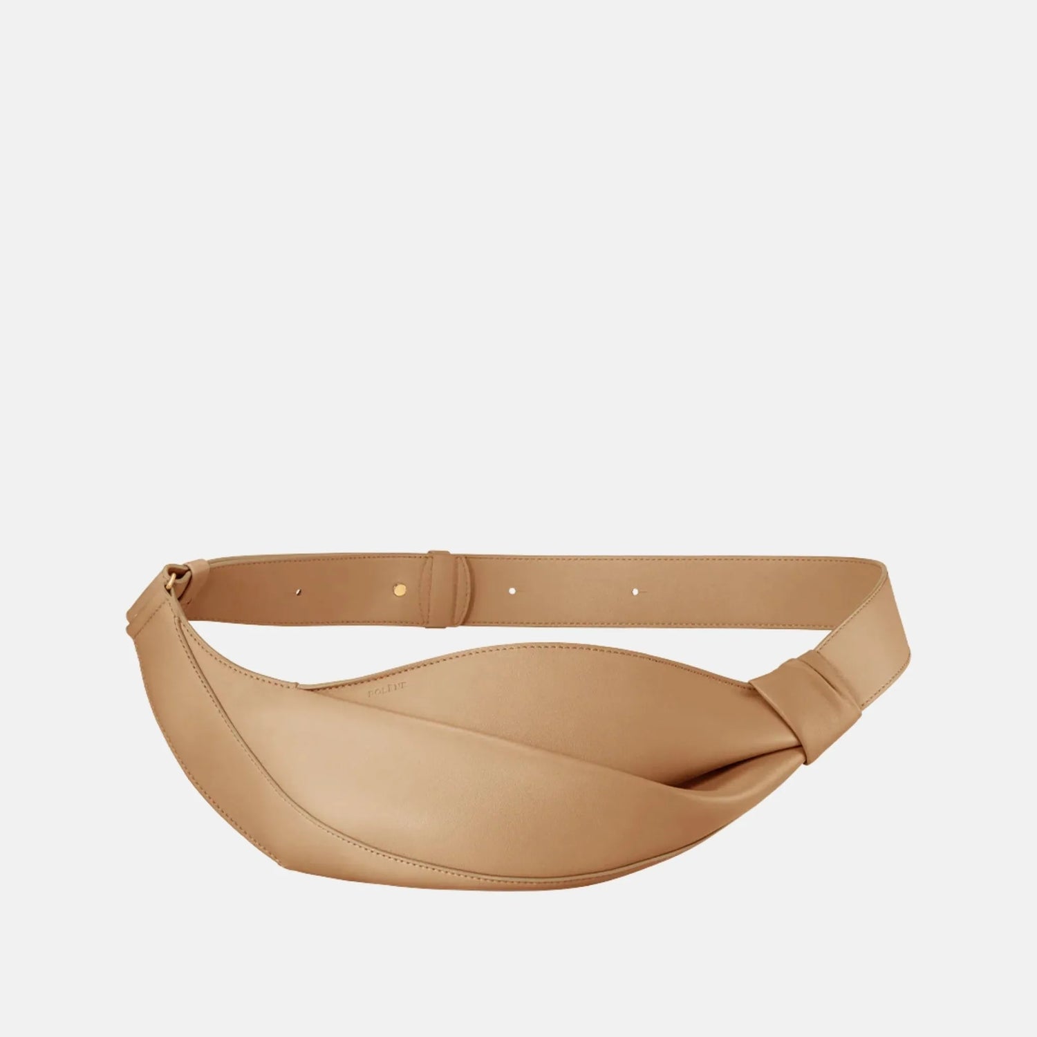 Polene Neyu Smooth Edition Nappa Leather Bag, Beige