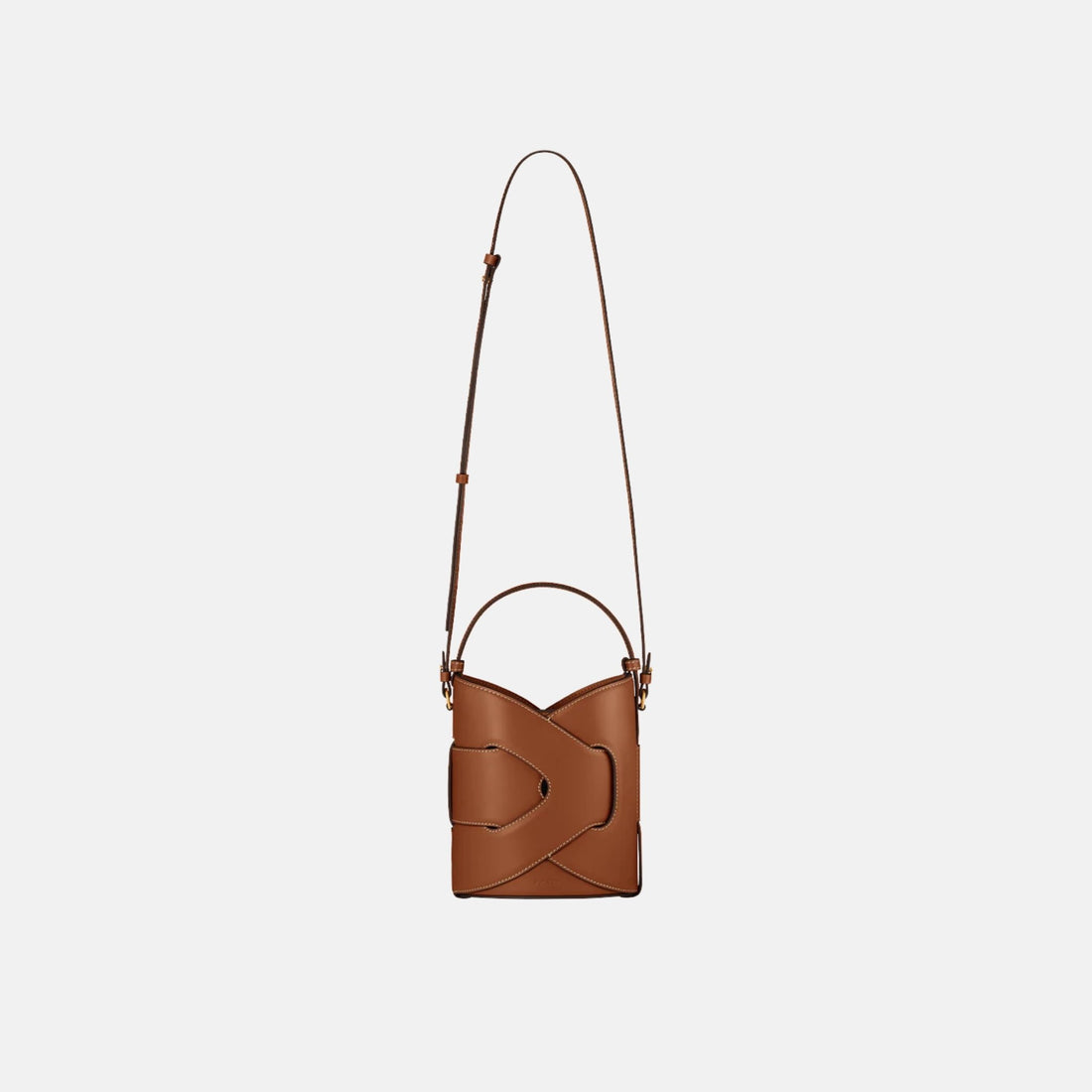 Polene Nodde Bucket Edition Bag, Cognac