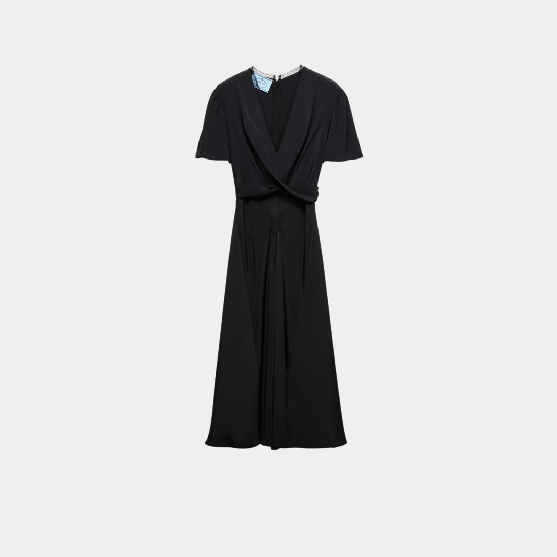 Prada Black Marocain Dress, Front