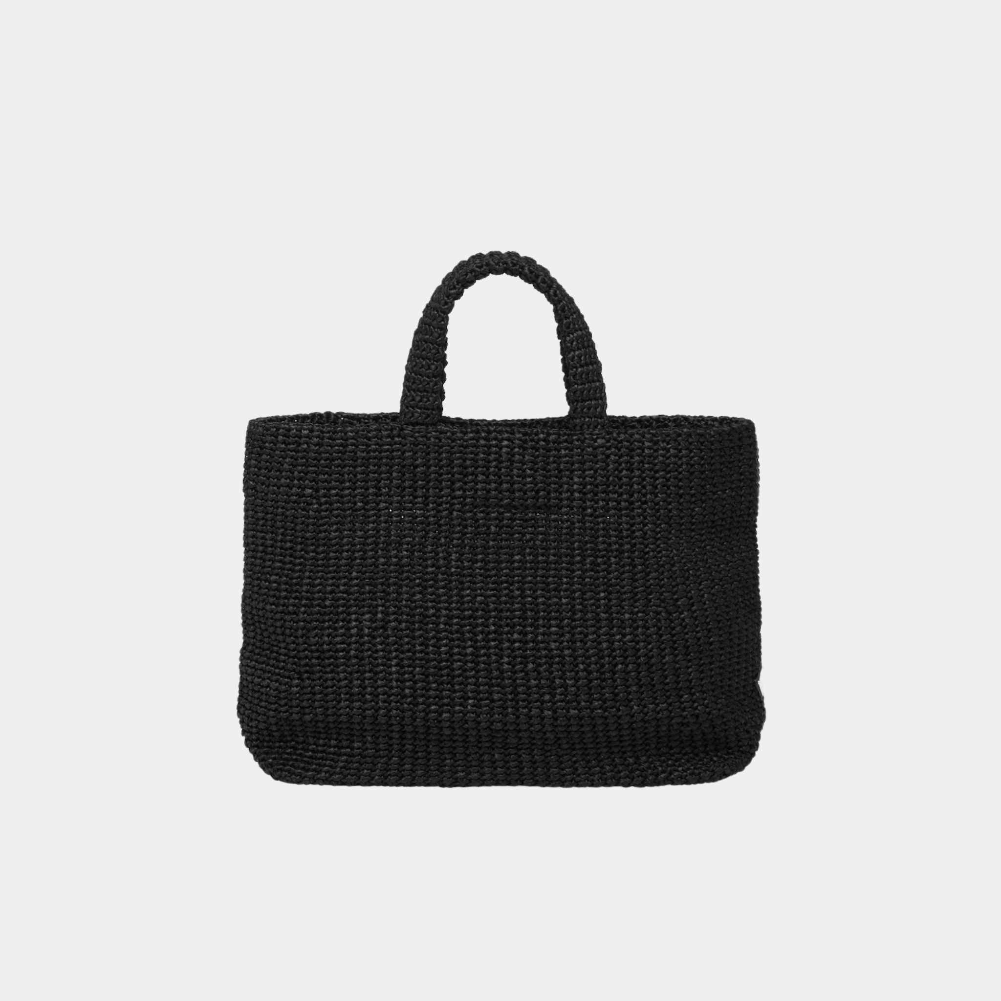 Prada Crochet Tote Bag, Black, Back