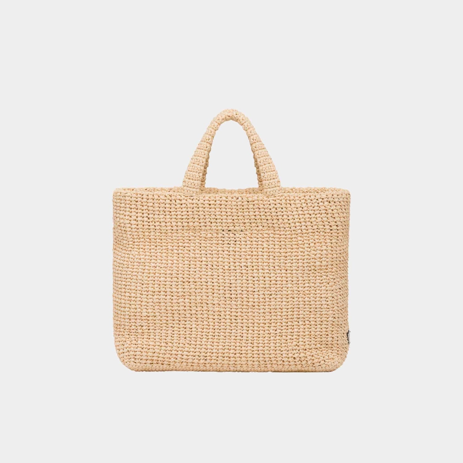 Prada Crochet Tote Bag, Natural, Back