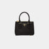 Prada Galleria Saffiano Leather Mini Bag, Black, Front