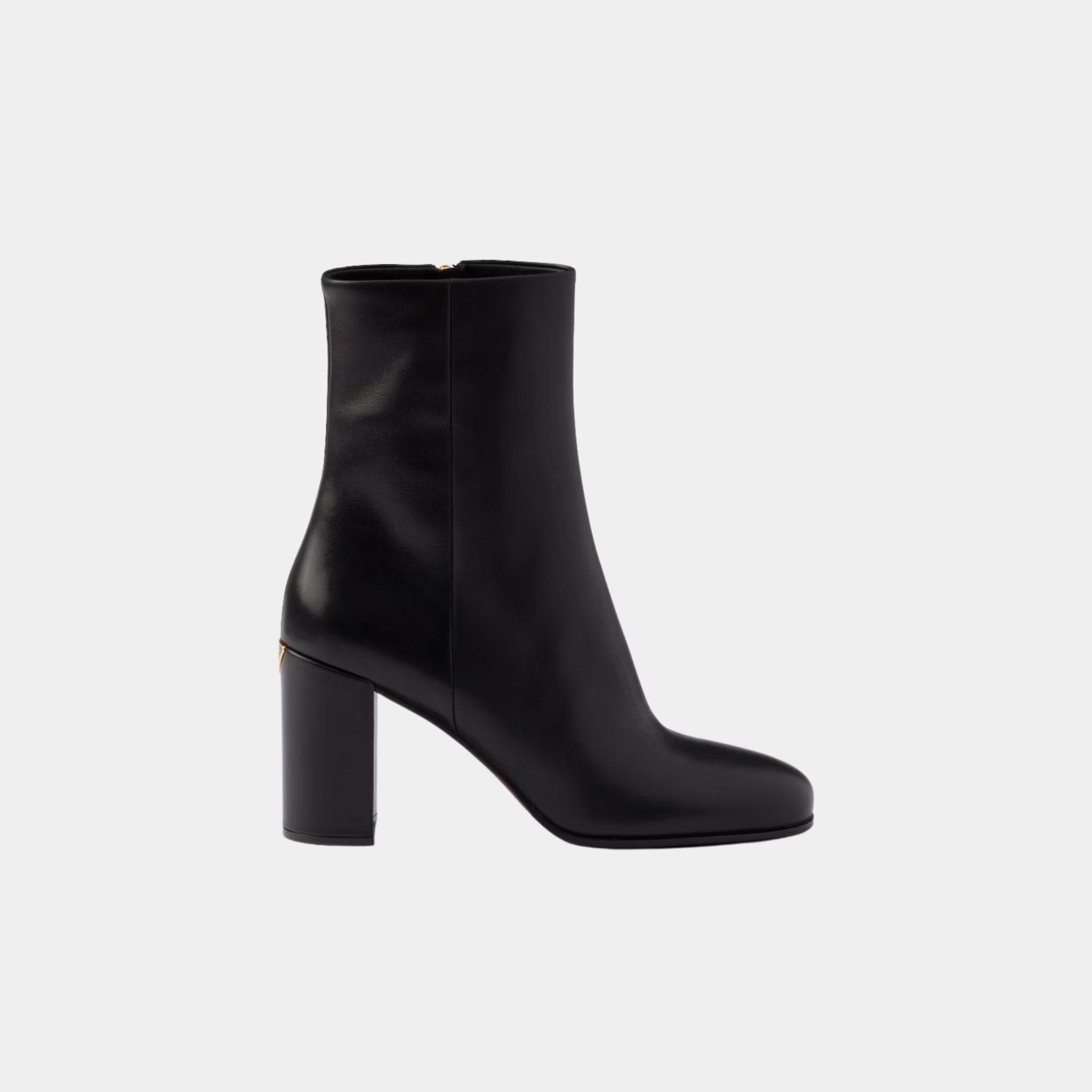 Prada Leather High Heeled Booties, Side