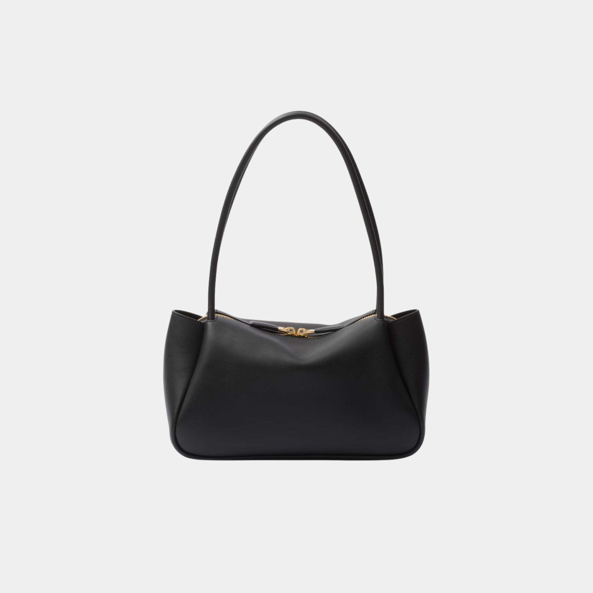 Prada Medium Darling Leather Shoulder Bag, Black, Back