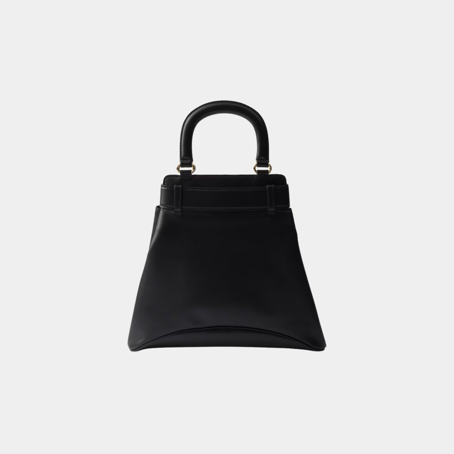 Prada Medium Etude Leather Bag, Black, Back