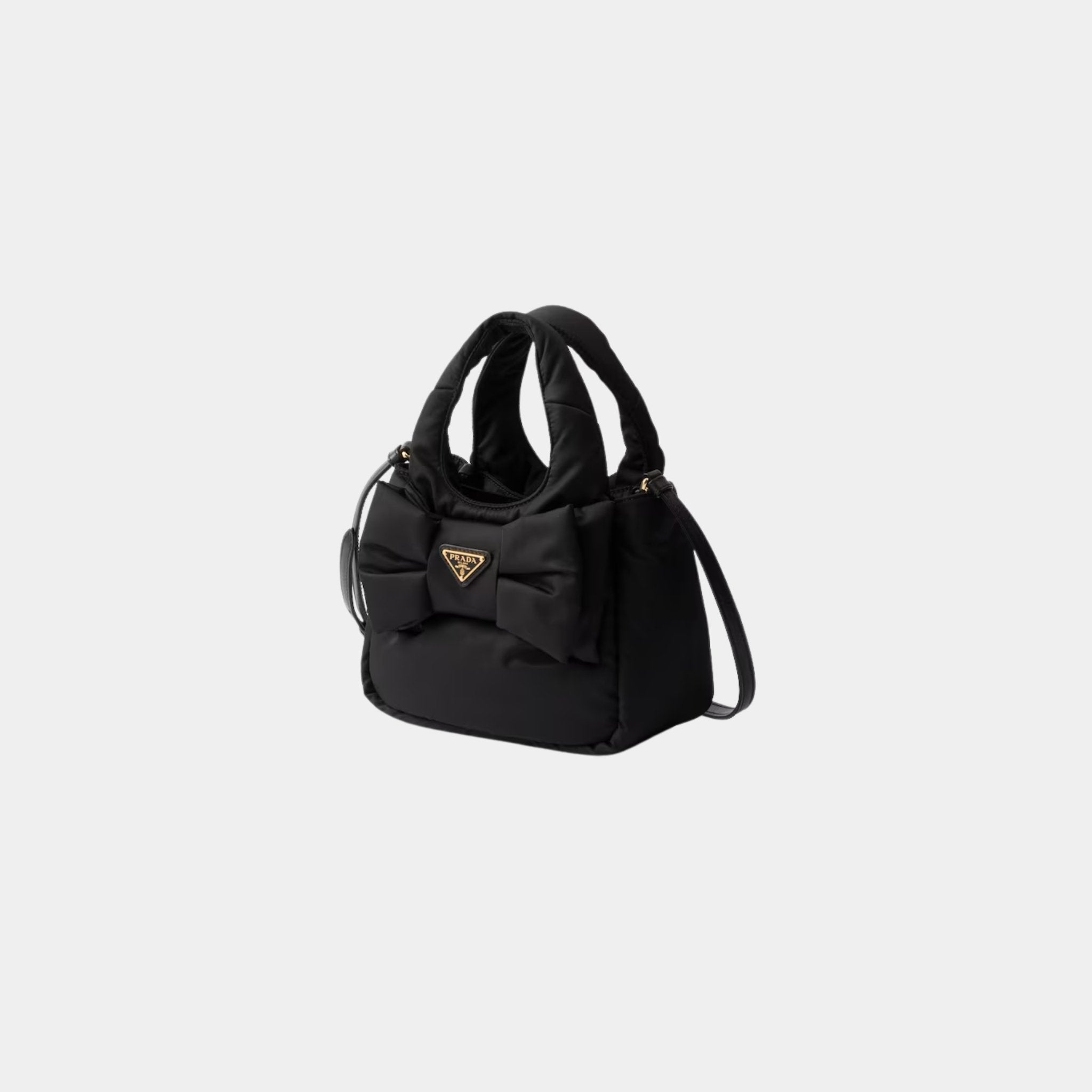 Prada Padded Re-Nylon Mini Bag With Bow, Side